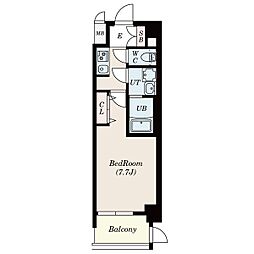 S-RESIDENCE庄内通North 1Kの間取図画像