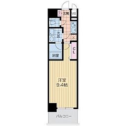 プライムアーバン泉 1Kの間取図画像