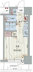 プレサンスナゴヤ桜通ビッグビート 1Kの間取図画像