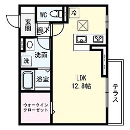 GROWTHマンション ワンルームの間取図画像