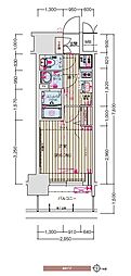 プレサンス丸の内アドブル 1Kの間取図画像