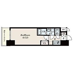S-RESIDENCE勝川駅前 1Kの間取図画像