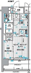 名古屋市北区若葉通1丁目マンション 1LDKの間取図画像