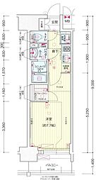 プレサンス新栄町ギャラント 1Kの間取図画像