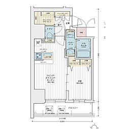 名古屋市中区丸の内2丁目マンション 1LDKの間取図画像