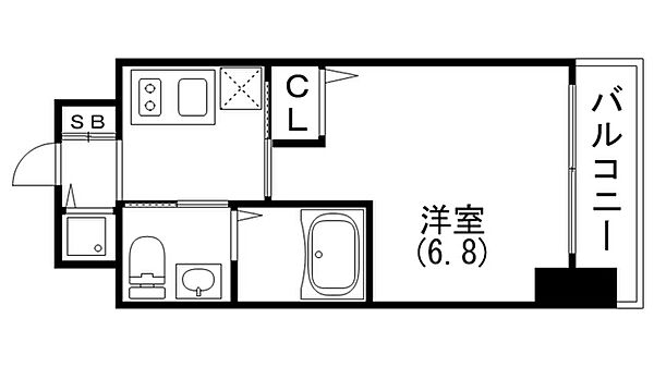 ファーストフィオーレ神戸元町 702｜兵庫県神戸市中央区下山手通8丁目(賃貸マンション1K・7階・22.67㎡)の写真 その3