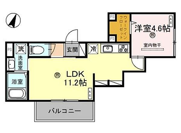 アンベリール 202｜兵庫県神戸市灘区国玉通2丁目(賃貸アパート1LDK・2階・36.99㎡)の写真 その3