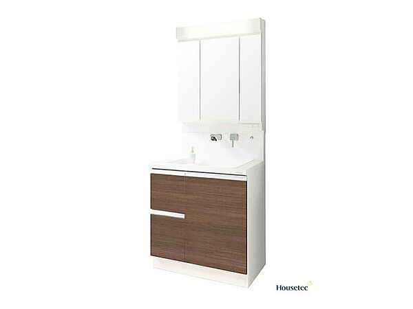 【同仕様写真】洗面化粧台はハウステック製の新品に交換する予定です。水回りがきれいだと、新生活も明るく始められそうですね。