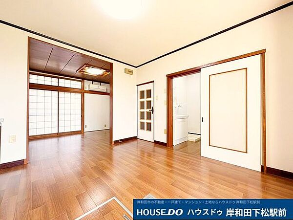 約14.7帖のLDK♪家族団欒のスペースになりそう♪