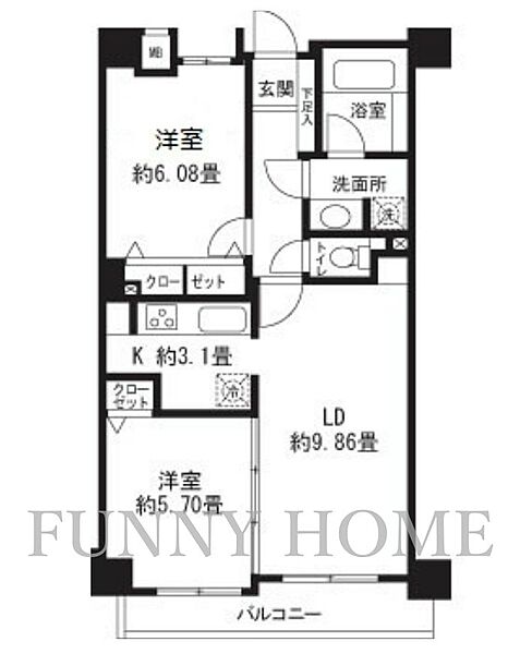 同じ建物の物件間取り写真 - ID:213100749032