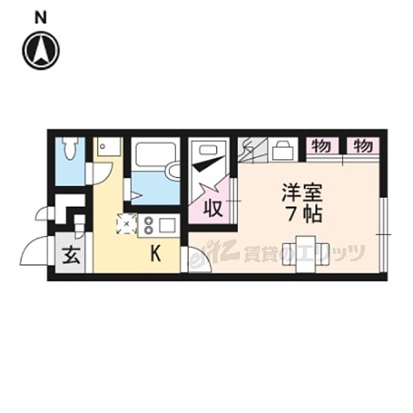 京都府舞鶴市字森(賃貸アパート1K・1階・23.18㎡)の写真 その2