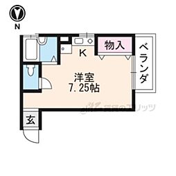 メゾンMC ワンルームの間取図画像