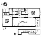 南丹市園部町横田４号 2階建 築15年のイメージ