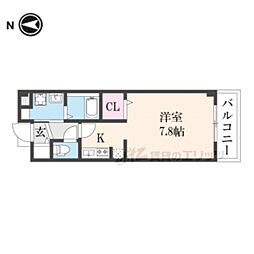 JR舞鶴線 東舞鶴駅 バス8分 下四丁目下車 徒歩5分の賃貸マンション 2階ワンルームの間取り