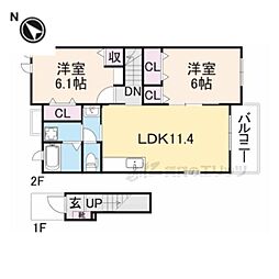 間取図画像 2LDK