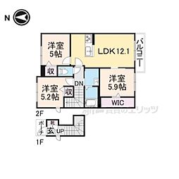 ドリアイ・アジュール 3LDKの間取図画像