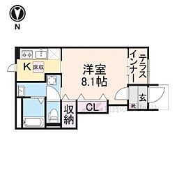 La・Nord. 1Kの間取図画像