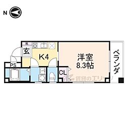 SKYRISE 1Kの間取図画像