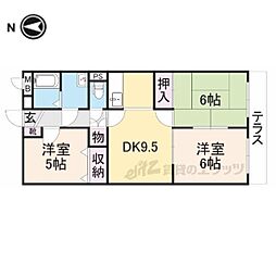 エスポワールM2 3LDKの間取図画像