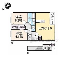 メゾン・サンリット 2LDKの間取図画像
