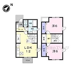 ミニョンヴィラ 2LDKの間取図画像