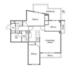間取図画像 3LDK