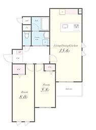 間取図画像 2LDK