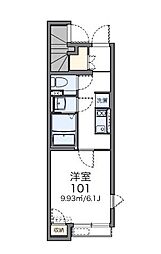 レオネクストＬｕｃｅ　ｄｉ貫井 1階1Kの間取り