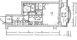 JR山手線 池袋駅 徒歩9分の賃貸マンション 4階ワンルームの間取り