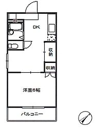 JR山手線 大塚駅 徒歩4分の賃貸マンション 3階1DKの間取り