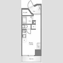 都営三田線 巣鴨駅 徒歩3分の賃貸マンション 5階ワンルームの間取り