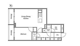 間取図画像 1LDK
