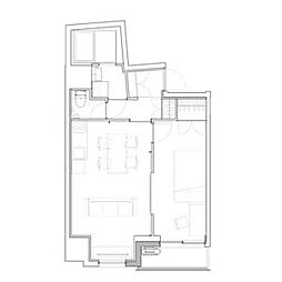 西武有楽町線 練馬駅 徒歩6分の賃貸マンション 6階1LDKの間取り