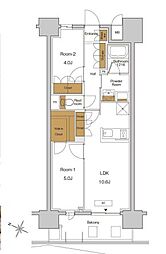 JR京浜東北・根岸線 東十条駅 徒歩5分の賃貸マンション 12階2LDKの間取り