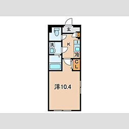 東京メトロ丸ノ内線 新大塚駅 徒歩5分の賃貸マンション 3階1Kの間取り