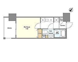都営三田線 白山駅 徒歩8分の賃貸マンション 2階1Kの間取り