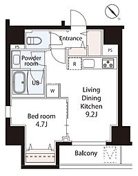 東京メトロ南北線 西ケ原駅 徒歩6分の賃貸マンション 6階1LDKの間取り
