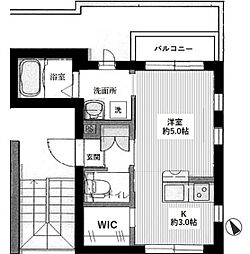 都営三田線 西巣鴨駅 徒歩3分の賃貸マンション 3階1Kの間取り