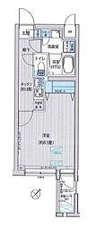 都営三田線 巣鴨駅 徒歩8分の賃貸マンション 2階1Kの間取り