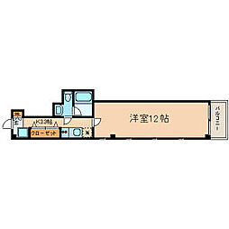東京メトロ千代田線 千駄木駅 徒歩5分の賃貸マンション 3階1Kの間取り