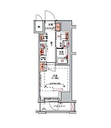 JR山手線 大塚駅 徒歩4分の賃貸マンション 10階1Kの間取り