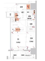 JR山手線 大塚駅 徒歩6分の賃貸マンション 3階1DKの間取り