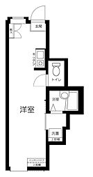 東武東上線 東武練馬駅 徒歩6分の賃貸アパート 1階ワンルームの間取り
