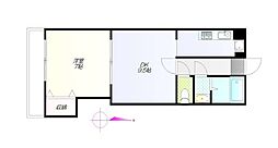 都営三田線 西巣鴨駅 徒歩4分の賃貸マンション 3階1DKの間取り