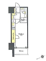 JR山手線 大塚駅 徒歩4分の賃貸マンション 13階1Kの間取り