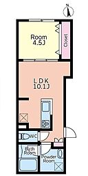 京成本線 新三河島駅 徒歩8分の賃貸マンション 3階1LDKの間取り