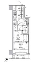 JR埼京線 板橋駅 徒歩6分の賃貸マンション 5階2Kの間取り