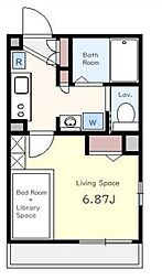 東京メトロ丸ノ内線 池袋駅 徒歩7分の賃貸マンション 1階1Kの間取り