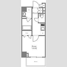 ハーモニーレジデンス池袋ウエストゲート 1Kの間取図画像