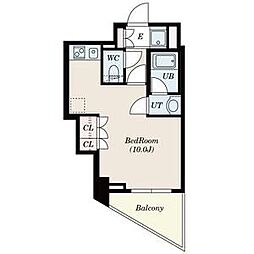 S-FORT中板橋 ワンルームの間取図画像